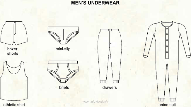Men's underwear - Visual Dictionary